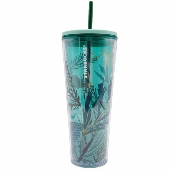 Starbucks Venti Cold Cup Washington the Evergreen State Tumbler Green 24 fl oz - Picture 2 of 13